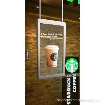 Custom size window advertising p7.5 transparent led